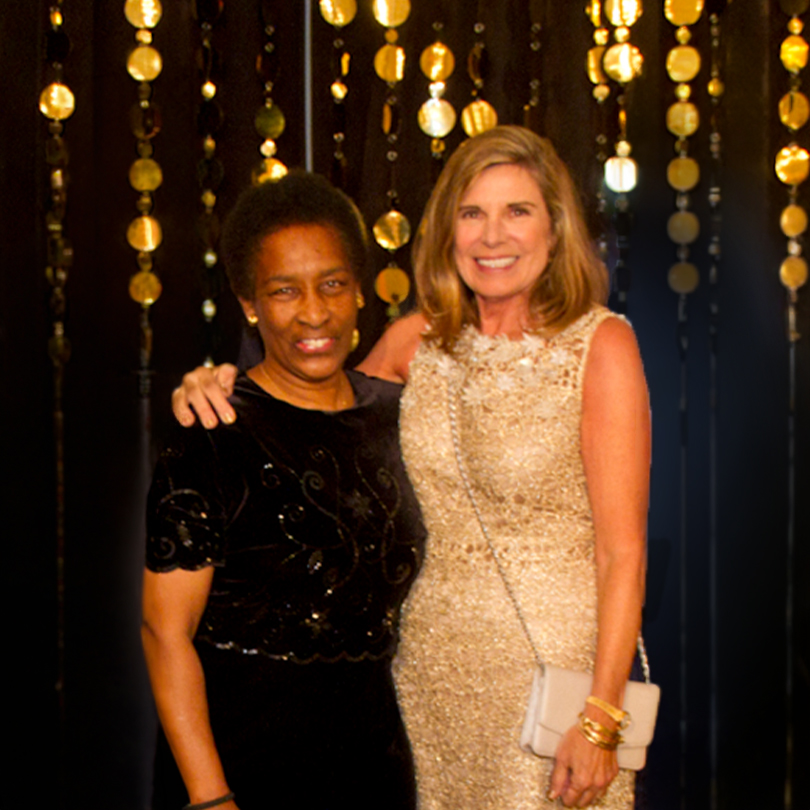 Loretta Claiborne and Susan Saint James at a fundraising event