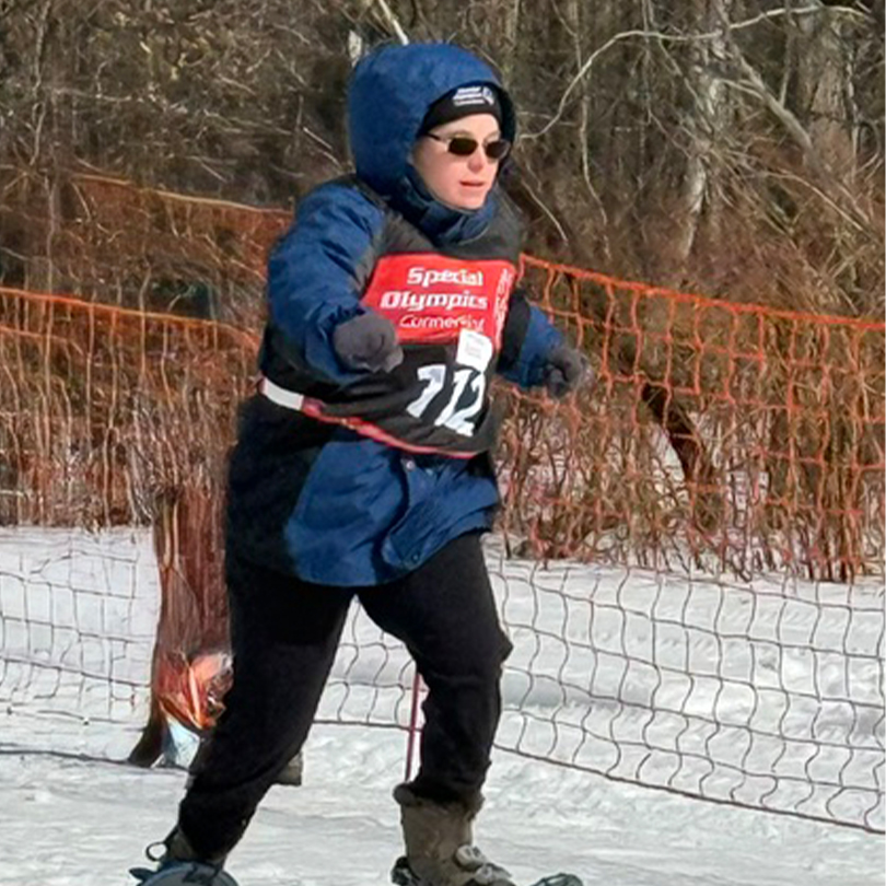 Kimberly Malan in a ski competition